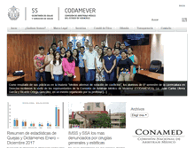 Tablet Screenshot of codamedver.gob.mx